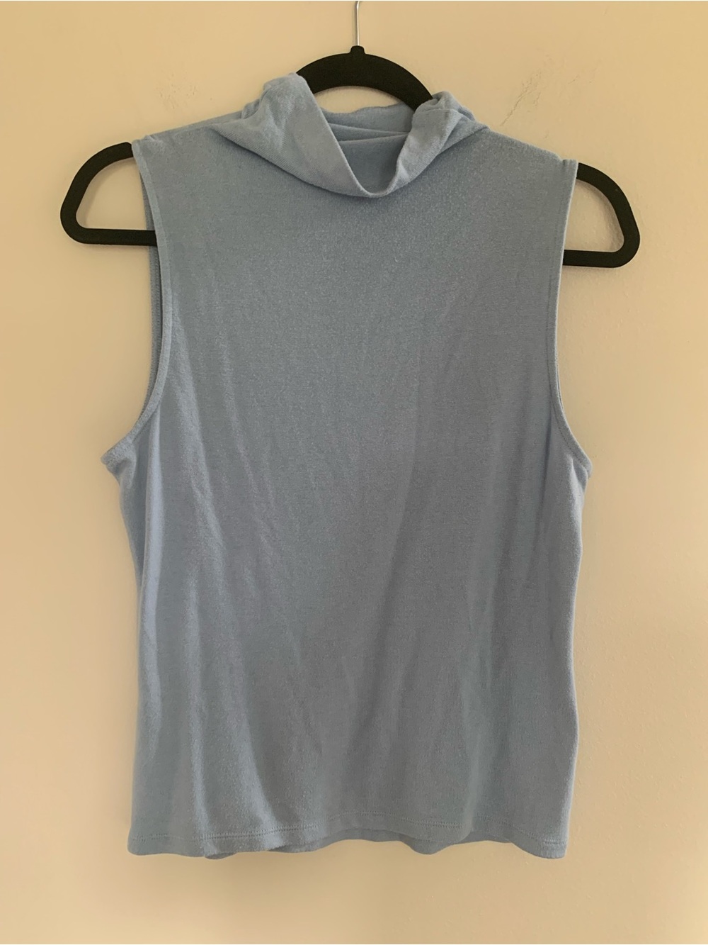 Banana Republic (neck tag cut out) Light Blue Sleeveless Mock Neck Tank